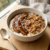 Grossa com Banana Caramelizada e Granola, Casa do Açaí Grosso