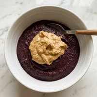 Copo de Açaí com Pasta de Castanha, Verão Vegano Gelados
