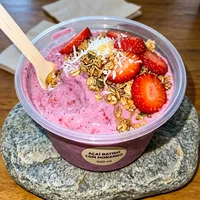Açaí Batido com Morango 500 ml, Copo Cheio Açaí