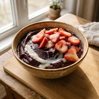 Cumaru com Morango e Creme de Baunilha, Cumaru Açaí