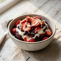 Grossa com Morango e Leite Condensado, Casa do Açaí Grosso