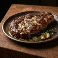 Ancho Angus com Manteiga de Osso, Chama Alta