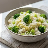 Arroz de Brócolis com Azeite, Sal & Louro