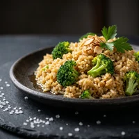 Arroz de Brócolis com Manteiga Tostada, Abissal