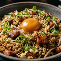 Arroz Chop Suey de Barriga de Porco, Casa do Fogo Longo