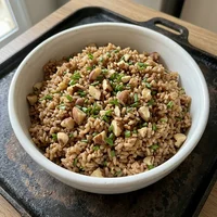Arroz Integral com Castanha, Brasa e Horta