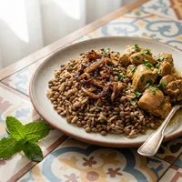 Arroz com Lentilha e Frango Cozido, Cozinha do Levante