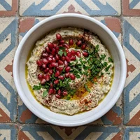 Babaganuche com Romã, Shawarma na Brasa