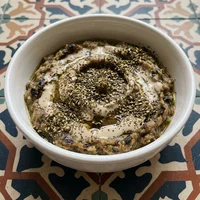 Babaganuche com Za'atar, Sfiha Verde