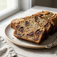 Banana Bread com Chocolate Amargo, Fermento Vivo
