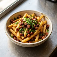 Batata Frita com Bacon Defumado, Defumaria da Chapa