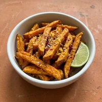 Batata Doce Frita com Pimenta, Verde Cactus