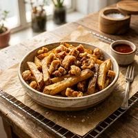 Batata Frita com Torresmo, Pastelaria Moinho de Pedra