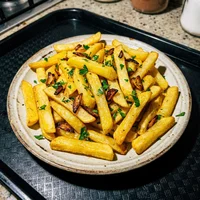 Batata Frita com Alho, Galeto Brasa Dourada