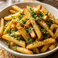 Batata Frita com Limão e Ervas, Pastelaria Maré Cheia