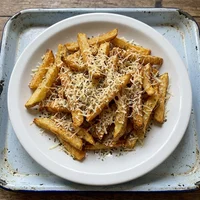 Batata Frita com Orégano e Parmesão, Prensa & Cia