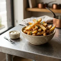 Batata Frita com Casca, Fermento e Fogo