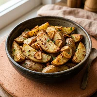 Batata Rústica com Alho e Pimenta, Brasa e Milho