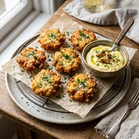 Bolinho de Bacalhau com Aioli de Alho Assado, Pastelaria Moinho de Pedra
