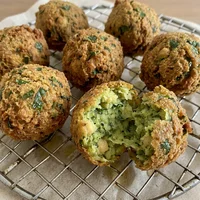 Bolinho de Grão-de-Bico com Ervas, Pastelaria Verde Folha
