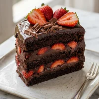 Bolo de Chocolate com Morango, Ateliê Bem-Casado