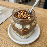 Bolo de Pote de Creme de Avelã da Casa, Brigaderia Cacau & Sal