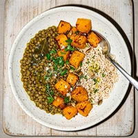 Bowl de Lentilha com Abóbora, Panela Leve