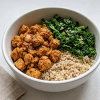 Bowl Vegano de Soja Texturizada, Proteína Viva