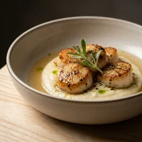 Bowl de Vieiras com Manteiga de Algas, Botânica Alta Cozinha