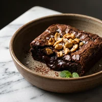 Brownie de Cacau 75% com Castanha e Sal, Alquimia Doce