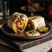 Burrito de Camarão ao Molho Defumado, Casa Pimienta