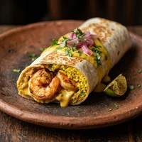 Burrito de Camarão ao Mole Amarelo, Xocolatl Cocina