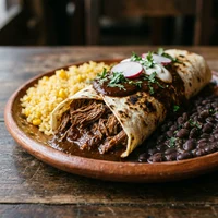 Burrito de Cordeiro ao Mole Vermelho, Xocolatl Cocina