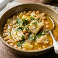 Caldo de Bacalhau com Grão, Cozido & Caldo