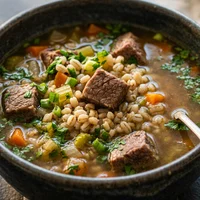 Caldo de Carne Magra com Cevadinha, Inverno Perpétuo
