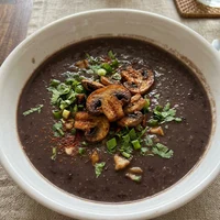 Caldo de Feijão Preto com Defumado Vegetal, Verde Caldo