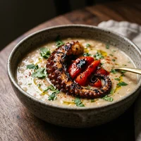 Caldo de Feijão Branco com Polvo, Atelier Velouté