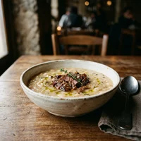 Caldo de Feijão Branco com Bochecha Suína, Casa Consommé