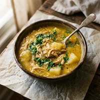 Caldo de Frango Caipira, Frango Caipira do Fogão de Lenha