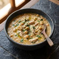 Caldo de Grão-de-Bico com Frango, Inverno Perpétuo
