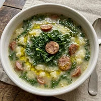 Caldo Verde de Couve e Batata, Verde Caldo