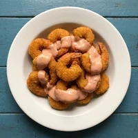Camarão Empanado com Molho, Moqueca de Barro