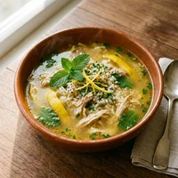 Canja de Galinha com Limão, Cozido & Caldo