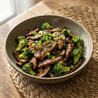 Carne com Brócolis e Cogumelo, Pavilhão de Jade