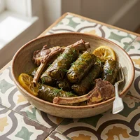 Charuto de Folha de Uva com Cordeiro, Cozinha do Levante