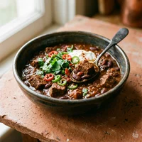 Chilli con Carne de Fogo Lento, Cocina del Mole