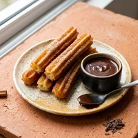 Churros com Chocolate, Brasa e Milho