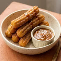 Churros com Doce de Leite Salgado, Brasa e Milho