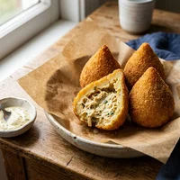 Coxinha de Frango com Estragão, Padaria Manteiga & Folha