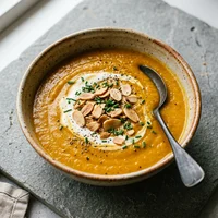 Creme de Abóbora com Amêndoas, Bistrô da Concha
